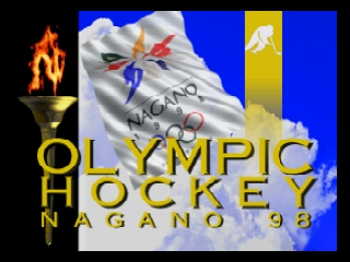 Olympic Hockey Nagano '98 (Japan) Title Screen